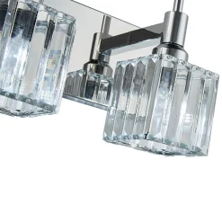 Modern Glam Crystal Bathroom Vanity Light