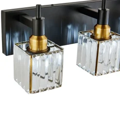 Modern Glam Crystal Bathroom Vanity Light