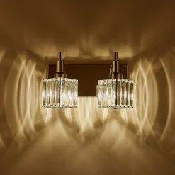 Modern Glam Crystal Bathroom Vanity Light