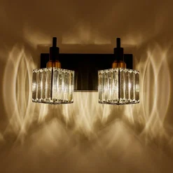 Modern Glam Crystal Bathroom Vanity Light