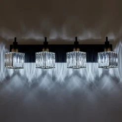 Modern Glam Crystal Bathroom Vanity Light