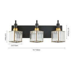 Modern Glam Crystal Bathroom Vanity Light