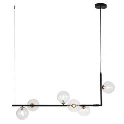 Modern Glass Bubble Kitchen Island Linear Pendant