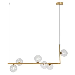 Modern Glass Bubble Kitchen Island Linear Pendant