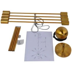 Modern Globe Linear Sputnik Chandelier