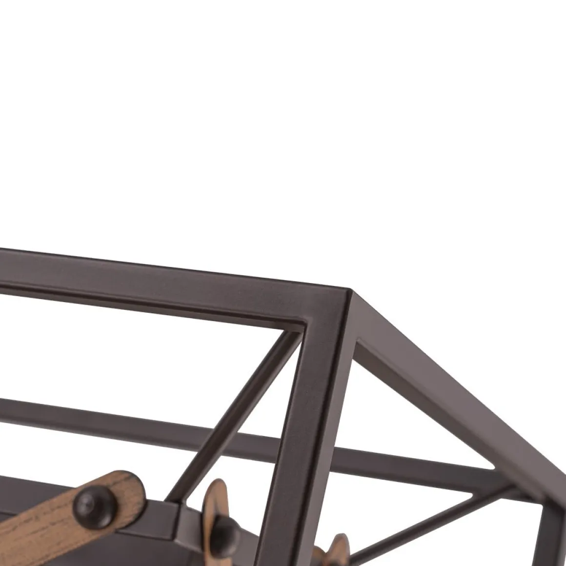 Modern Industrial Cross Linear Island Chandelier
