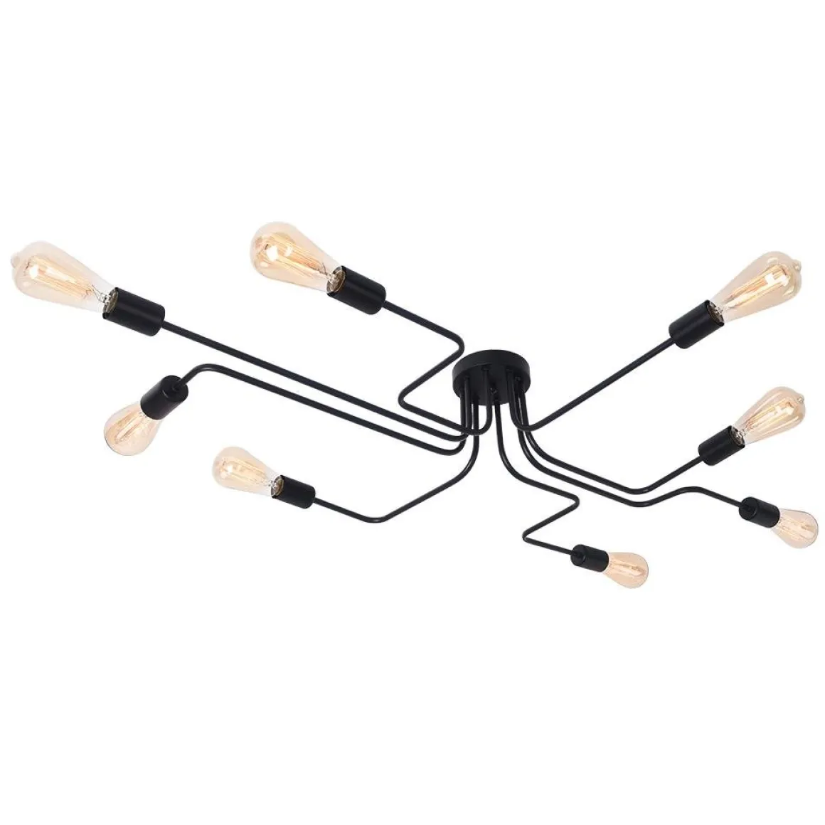 Modern Industrial Semi Flush Sputnik Light