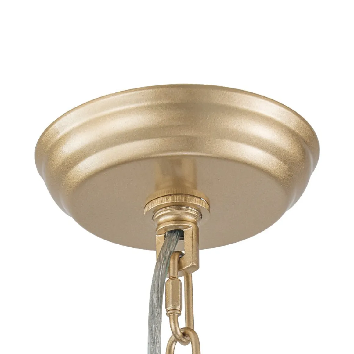 Modern Ivory Linen Conical Drum Cage Pendant Light