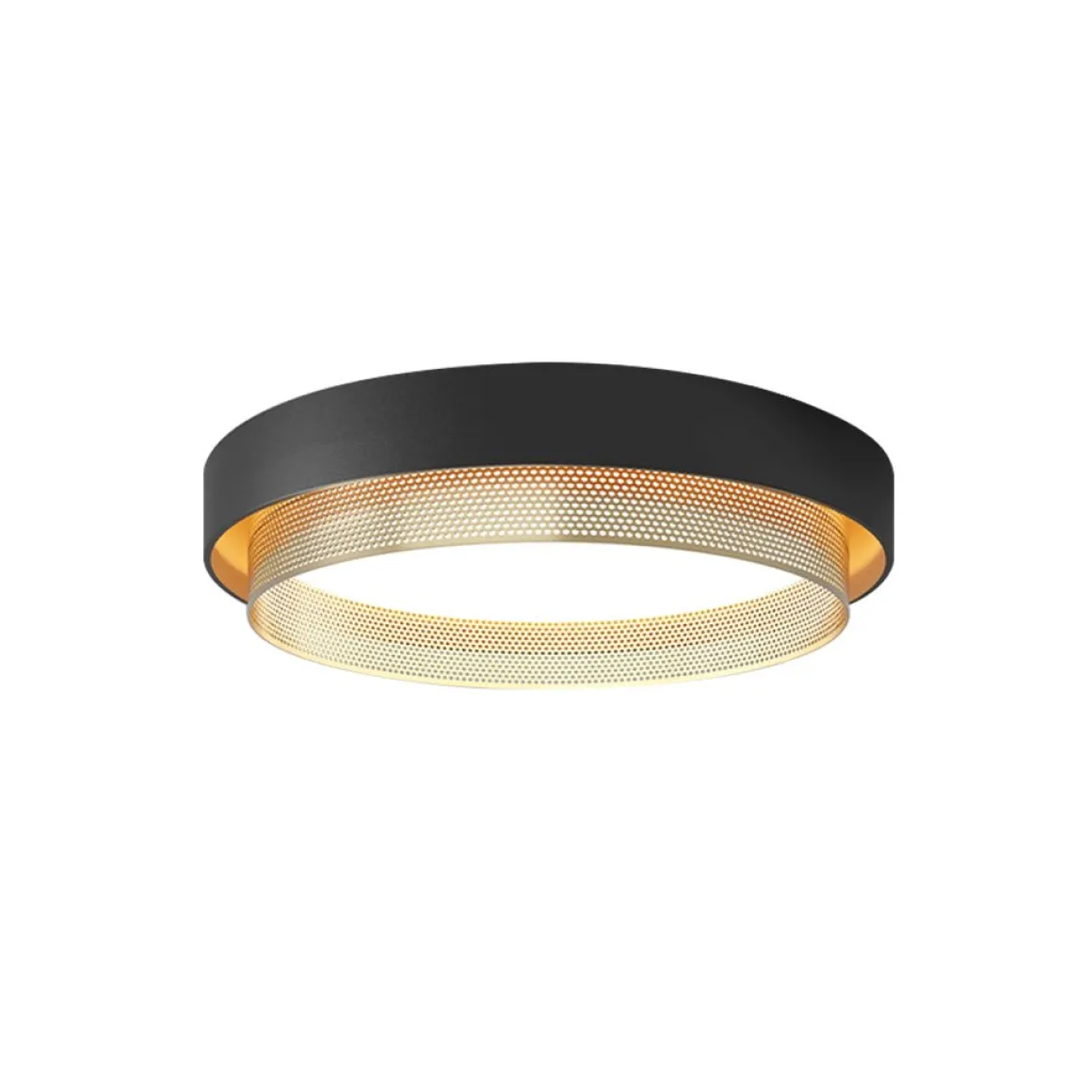 Modern LED Iron Mesh Circular Flush Mount Light