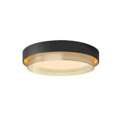 Modern LED Iron Mesh Circular Flush Mount Light