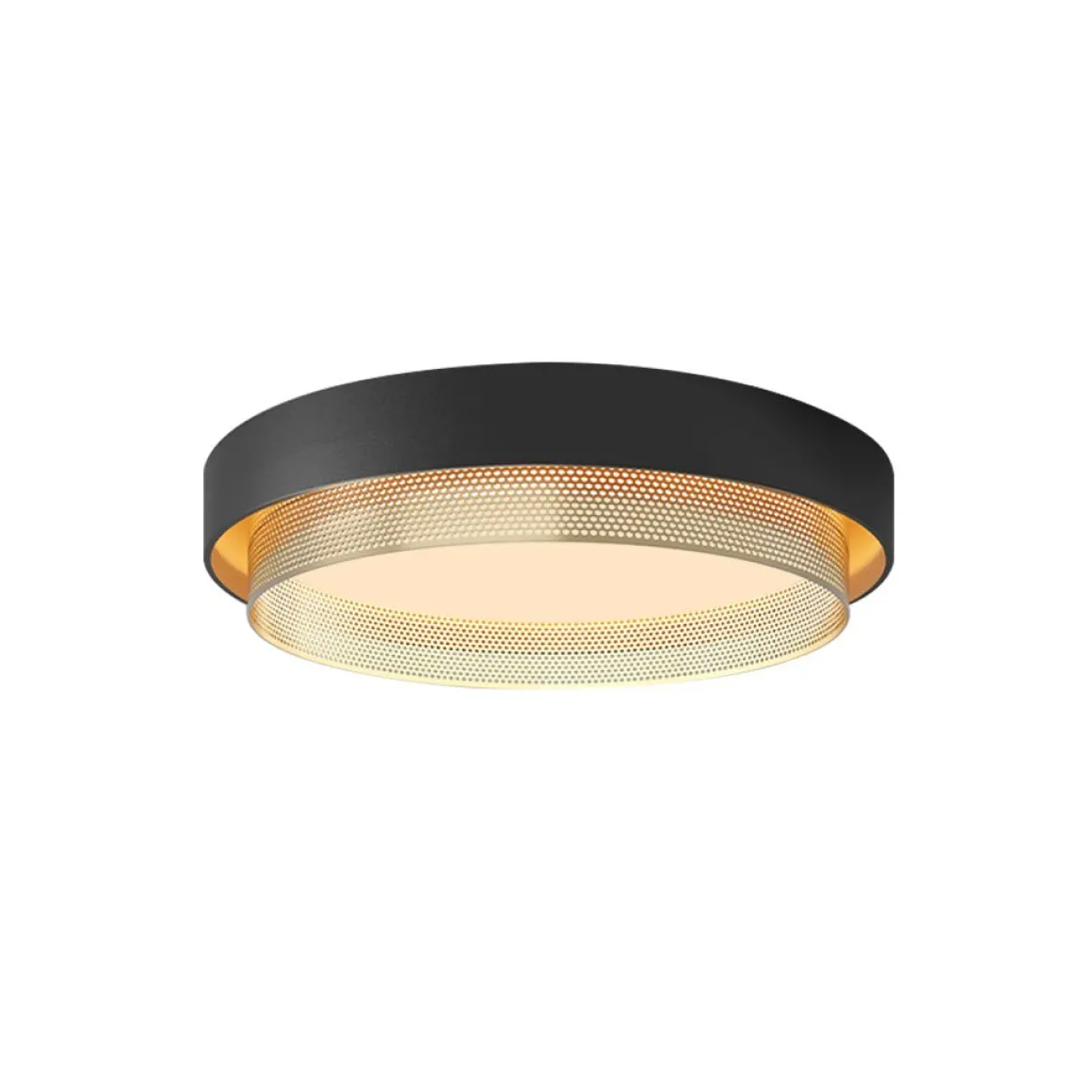 Modern LED Iron Mesh Circular Flush Mount Light