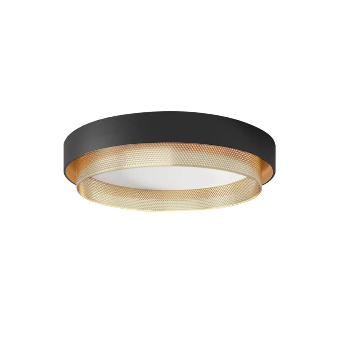 Modern LED Iron Mesh Circular Flush Mount Light