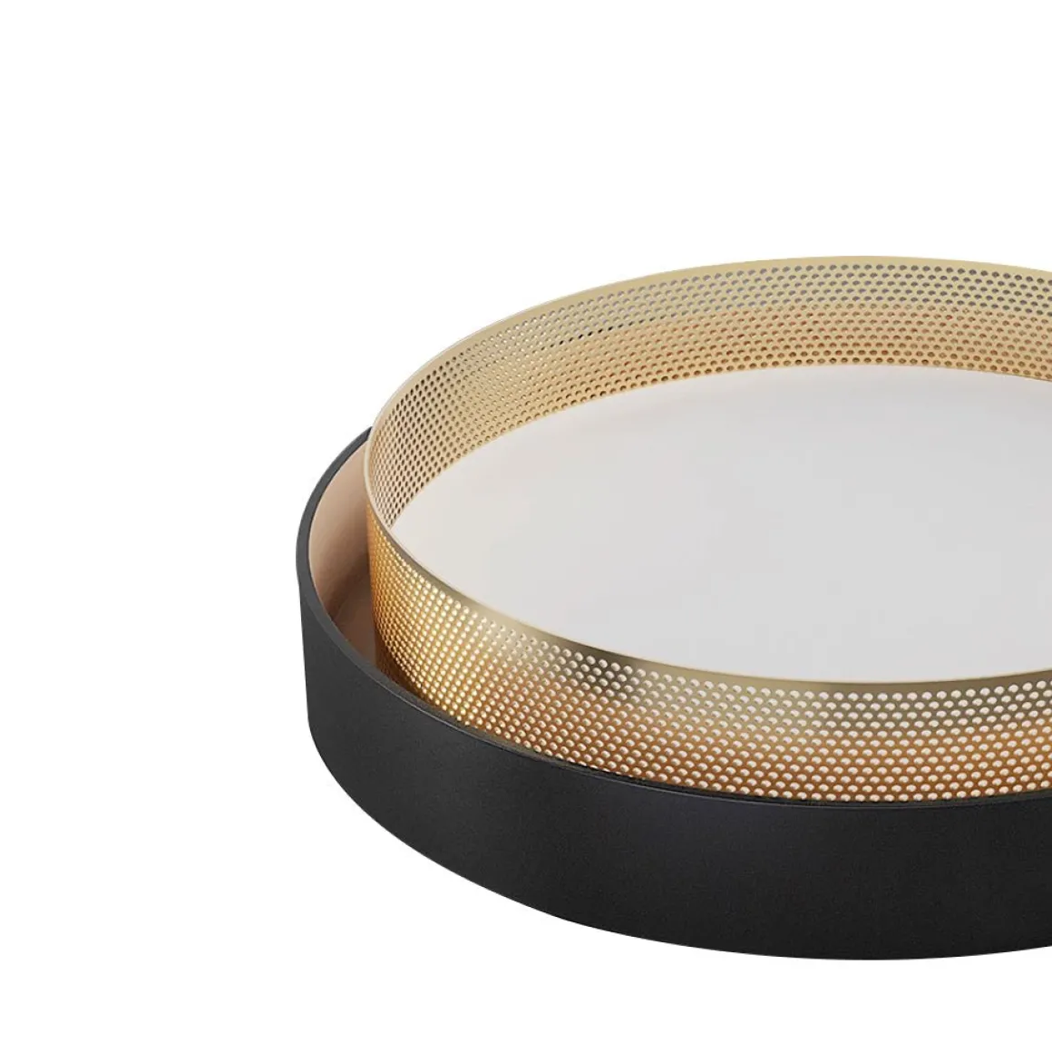 Modern LED Iron Mesh Circular Flush Mount Light