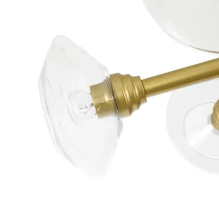 Modern 5-Light Clear Glass Round Sputnik Chandelier
