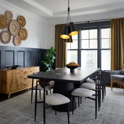 Modern 3-Light Cluster Metal Conical Shade Chandelier