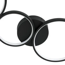Modern 4-Light Halo Dimmable LED Semi Flush Mount