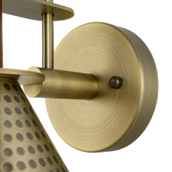Modern 1-Light Hammered Iron Conical Wall Sconce