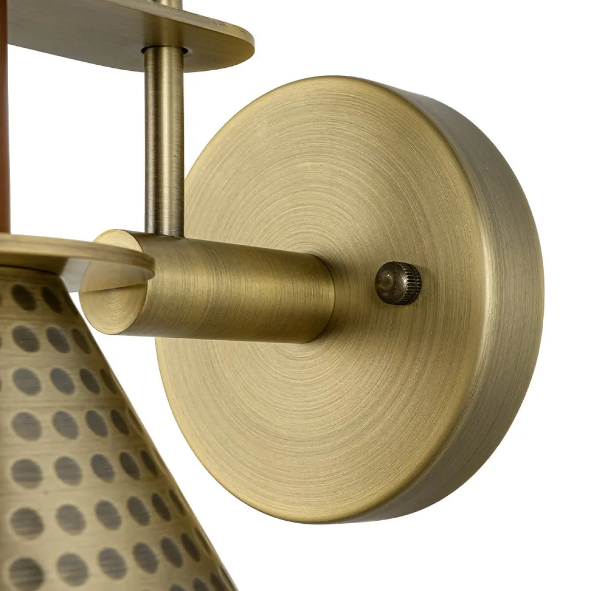Modern 1-Light Hammered Iron Conical Wall Sconce