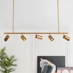 Modern 5-light Island Linear Track Light