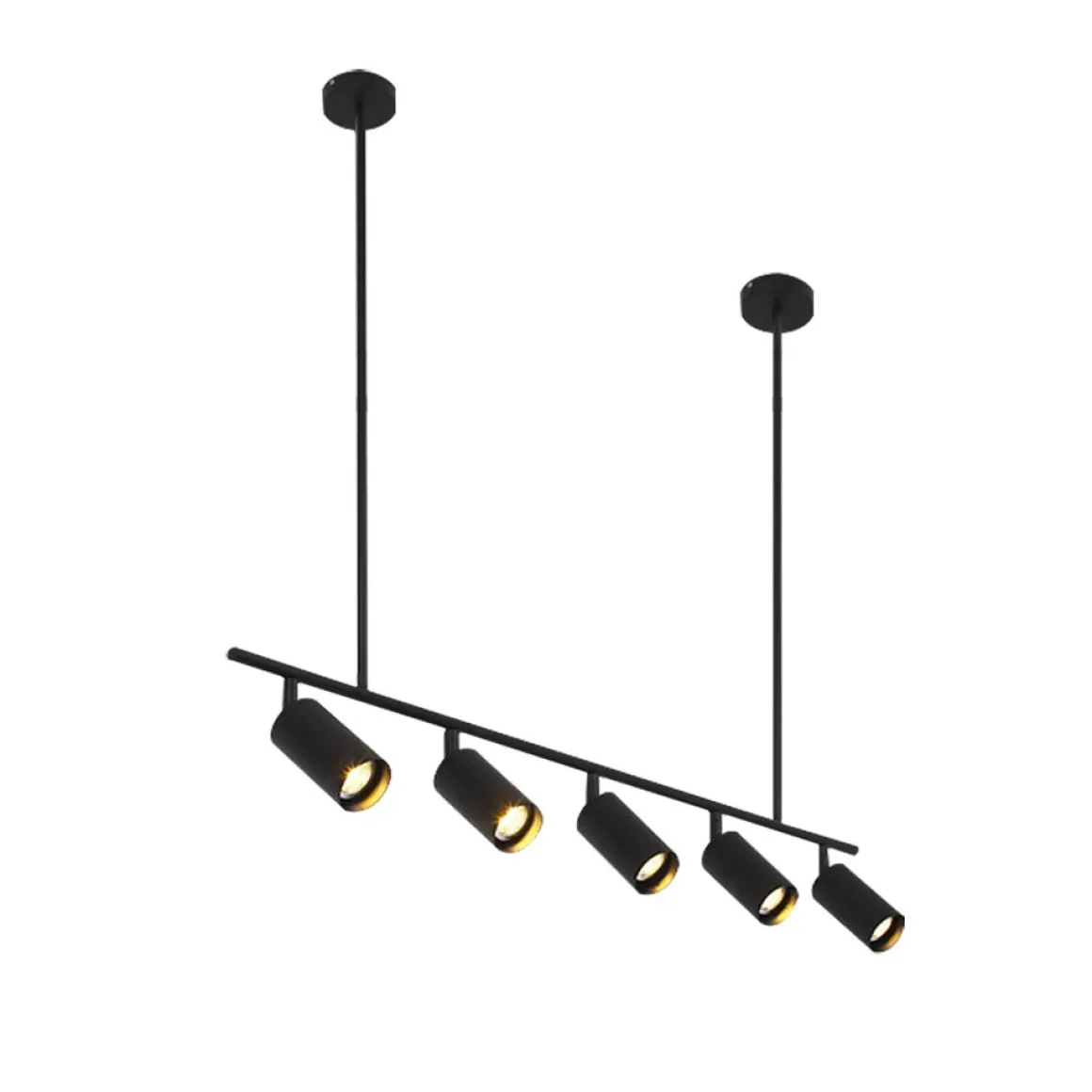 Modern 5-light Island Linear Track Light
