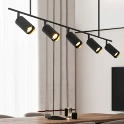 Modern 5-light Island Linear Track Light