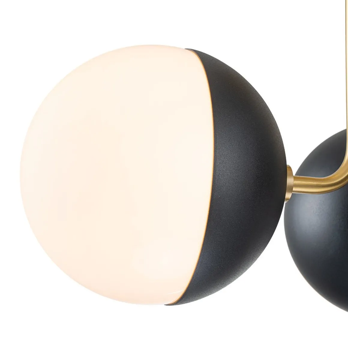 Modern 3-Light Milky Glass Globe Ceiling Light