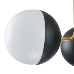Modern 3-Light Milky Glass Globe Ceiling Light