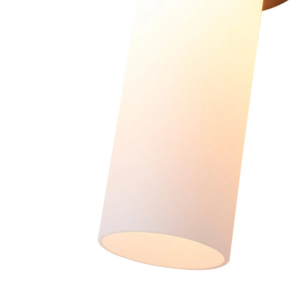 Modern 2-Light Opal Glass Cylinder Vanity Wall Lamp
