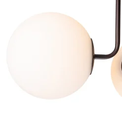 Modern 3-Light Opal Glass Globe Ceiling Light