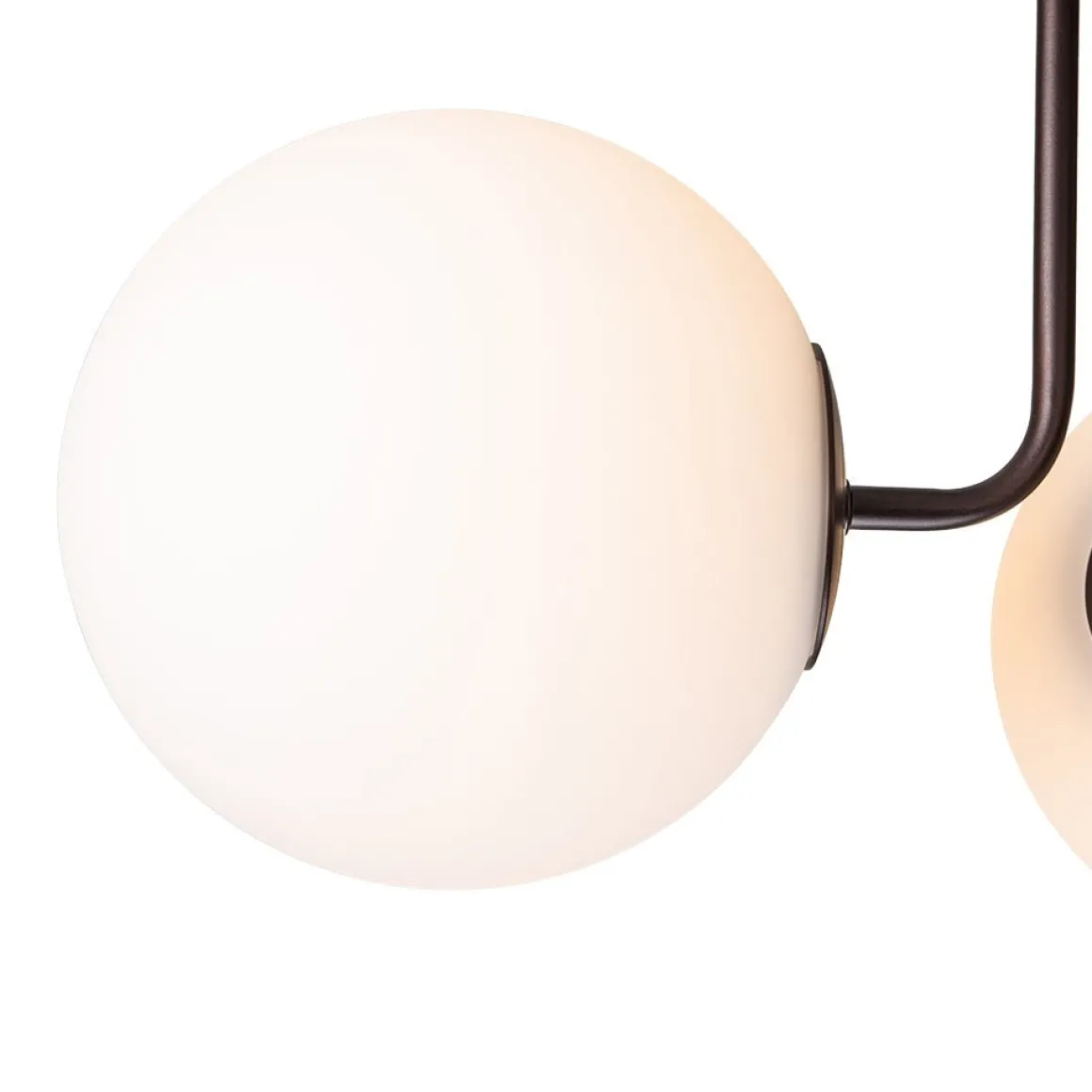 Modern 3-Light Opal Glass Globe Ceiling Light