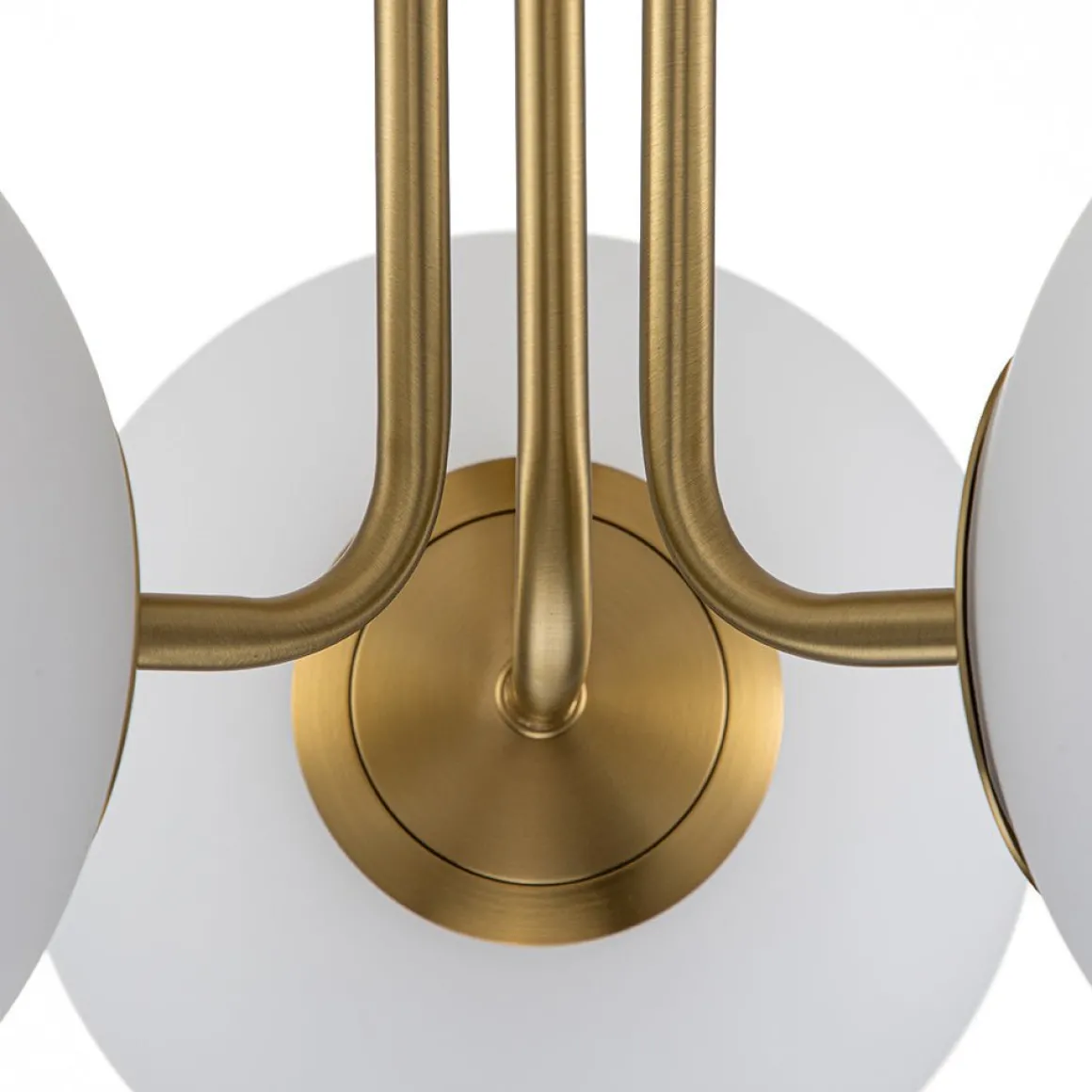 Modern 3-Light Opal Glass Globe Ceiling Light