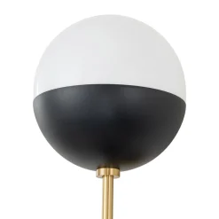 Modern 2-Light Opal Glass Globe Wall Sconce