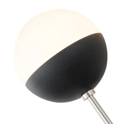Modern 2-Light Opal Glass Globe Wall Sconce