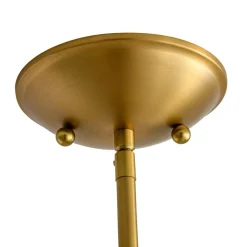 Modern 1-Light Round Donut Glass Semi Flush Mount