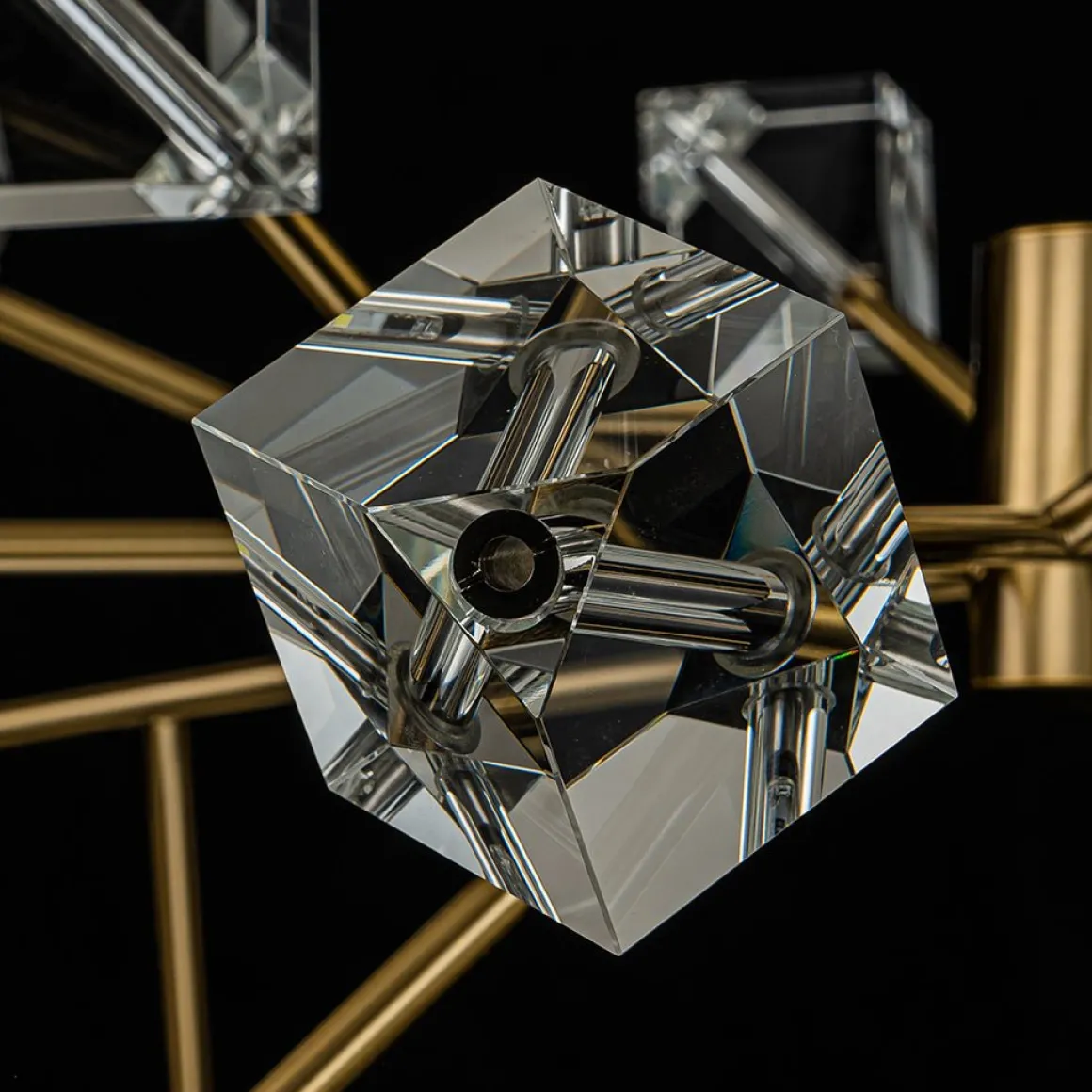 Modern Mid-century Glam Branch Crystal Sputnik Chandelier