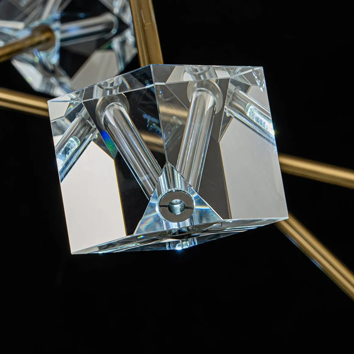 Modern Mid-century Glam Branch Crystal Sputnik Chandelier