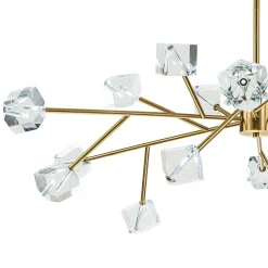 Modern Mid-century Glam Branch Crystal Sputnik Chandelier
