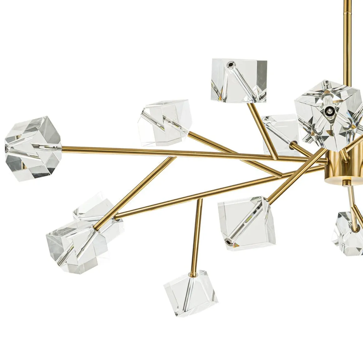 Modern Mid-century Glam Branch Crystal Sputnik Chandelier