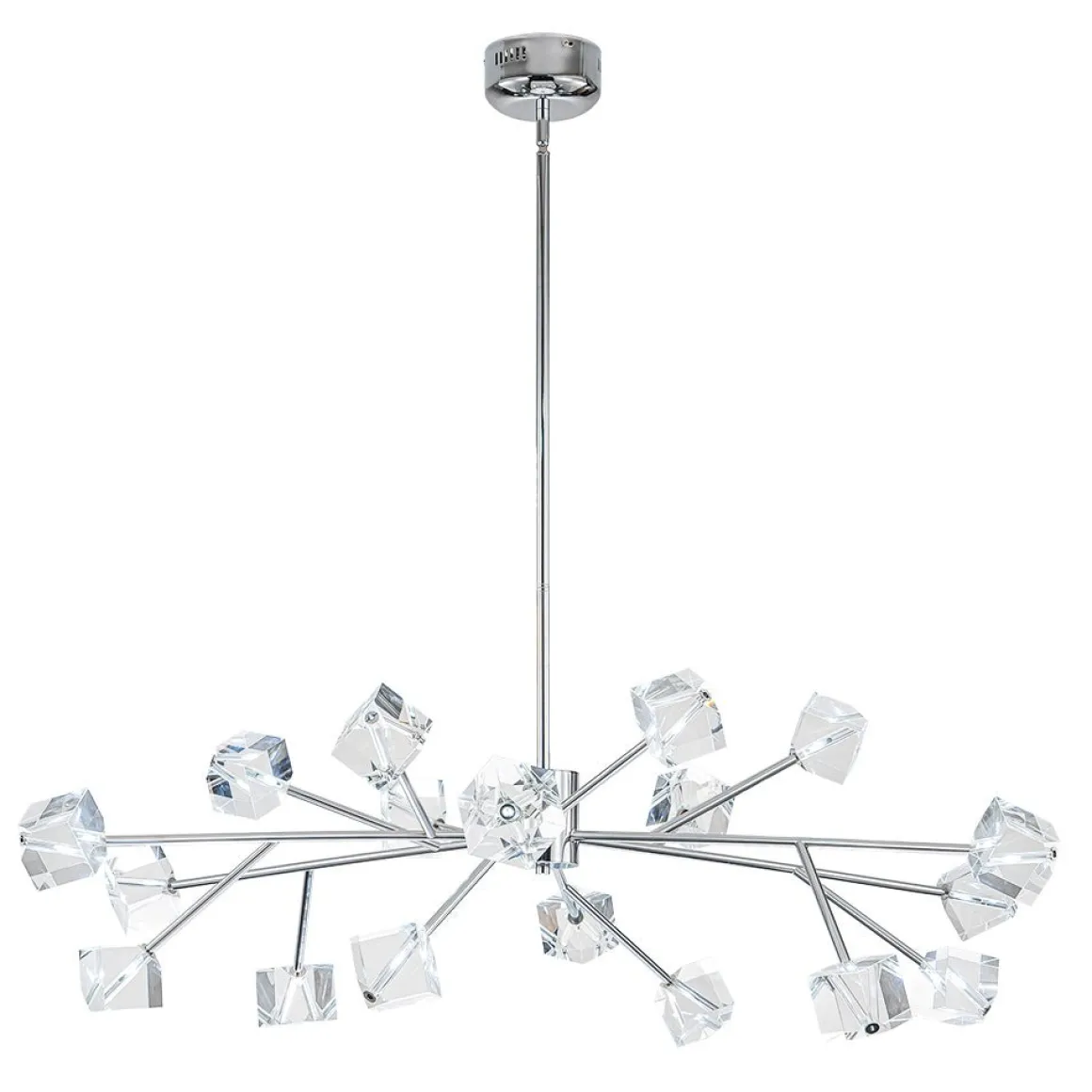 Modern Mid-century Glam Branch Crystal Sputnik Chandelier