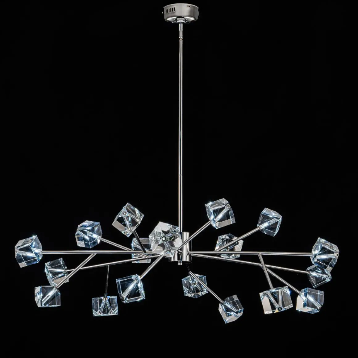 Modern Mid-century Glam Branch Crystal Sputnik Chandelier