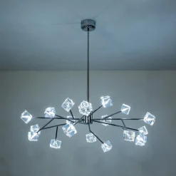 Modern Mid-century Glam Branch Crystal Sputnik Chandelier