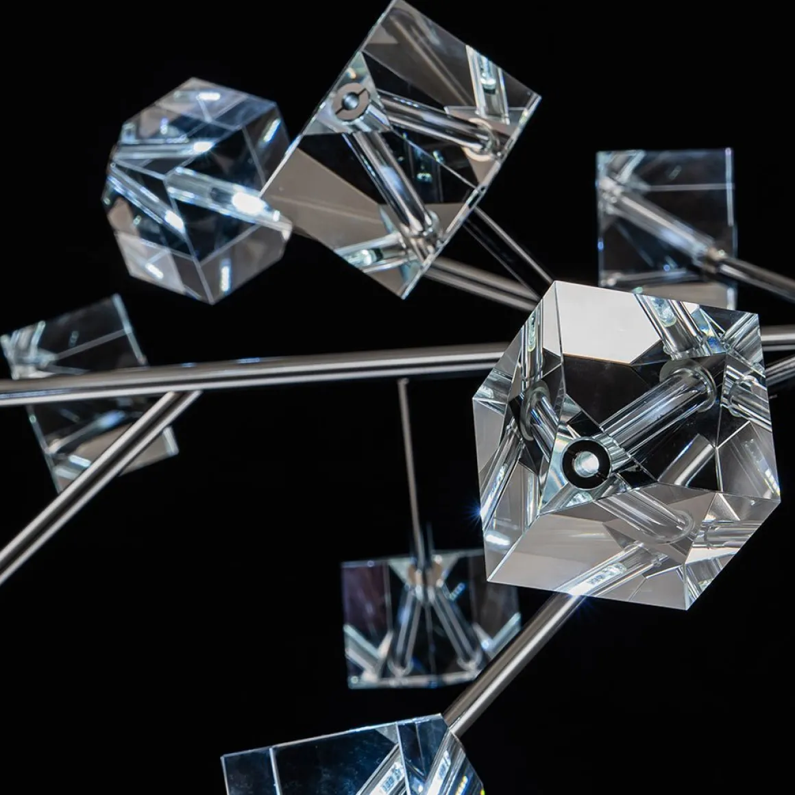 Modern Mid-century Glam Branch Crystal Sputnik Chandelier