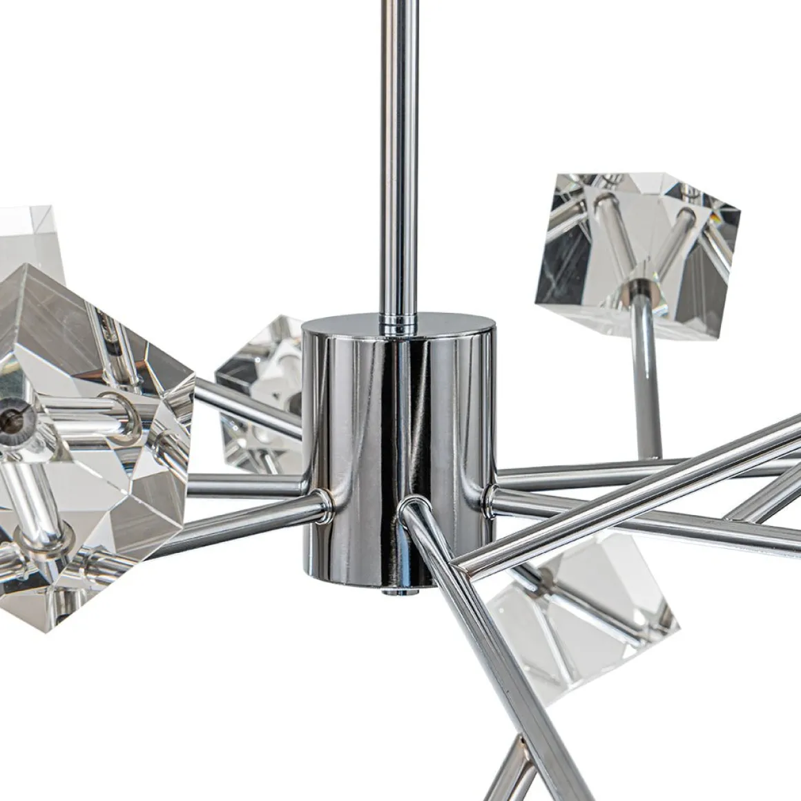 Modern Mid-century Glam Branch Crystal Sputnik Chandelier