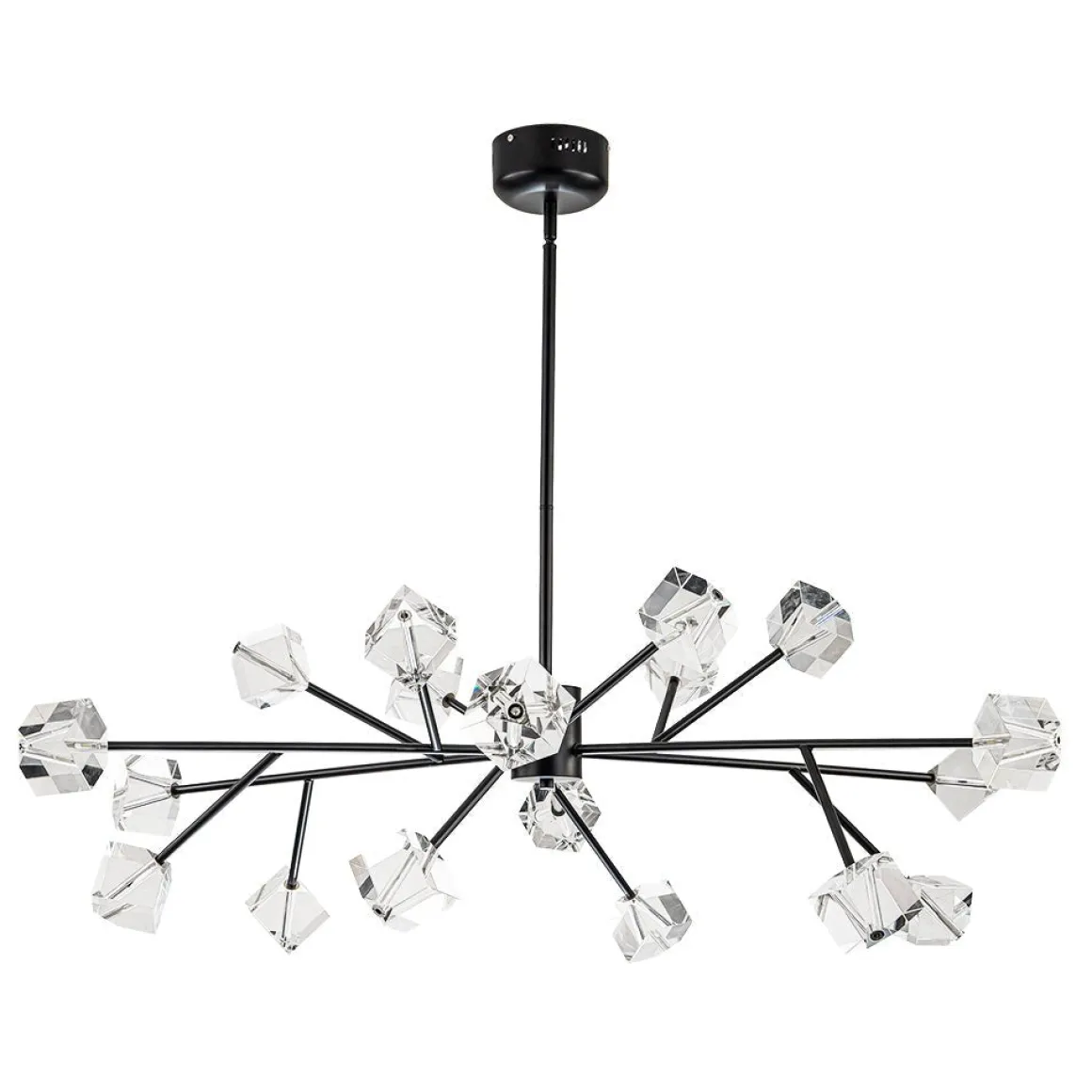 Modern Mid-century Glam Branch Crystal Sputnik Chandelier