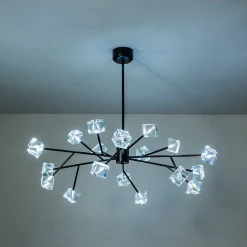 Modern Mid-century Glam Branch Crystal Sputnik Chandelier