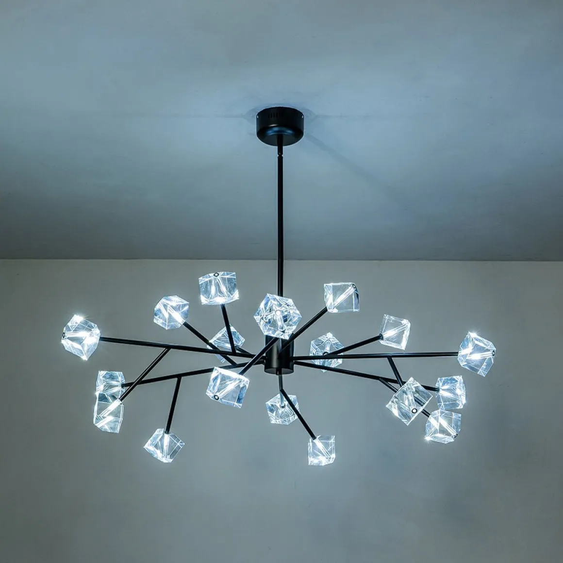 Modern Mid-century Glam Branch Crystal Sputnik Chandelier