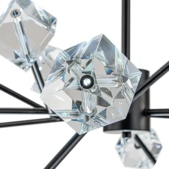 Modern Mid-century Glam Branch Crystal Sputnik Chandelier