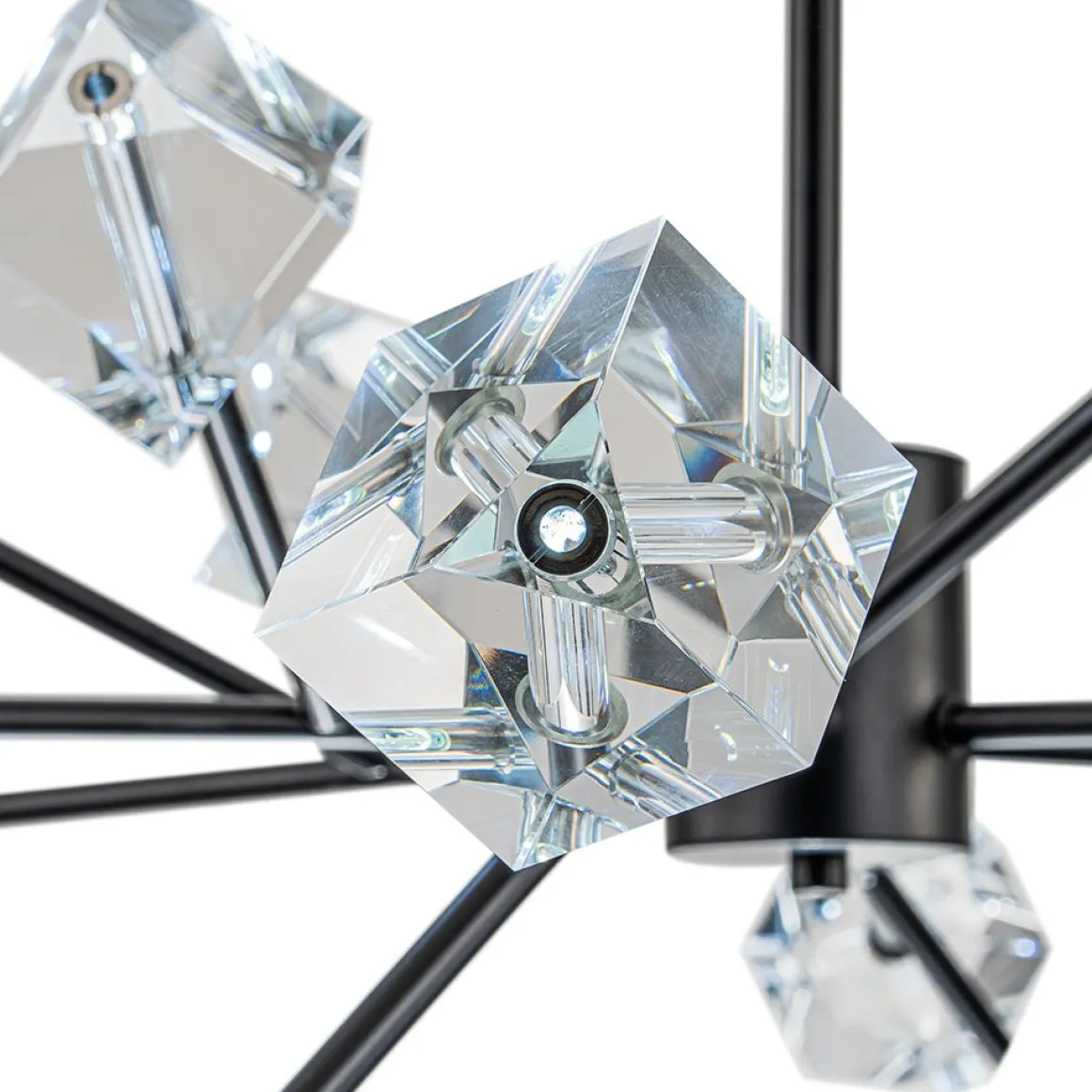 Modern Mid-century Glam Branch Crystal Sputnik Chandelier