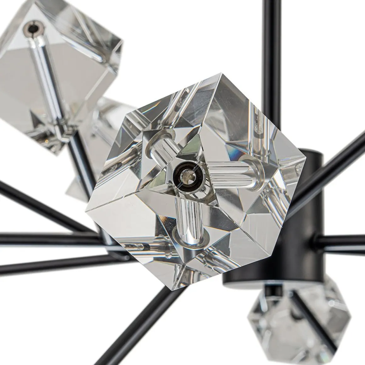 Modern Mid-century Glam Branch Crystal Sputnik Chandelier