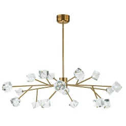 Modern Mid-century Glam Branch Crystal Sputnik Chandelier